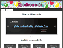 Tablet Screenshot of globodecoracion.com